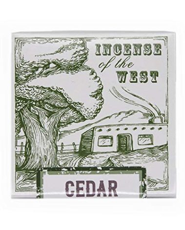 Incienso de Santa Fe - Cedar Natural Wood Incense Bricks Without Holder, 40 Count - Made in The USA