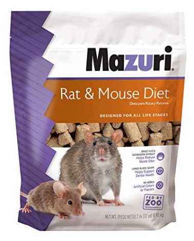 Mazuri | Pet Rat & Mouse Food | Rodent Pellet Blocks| 2 Pound (2 Lb.) Bag