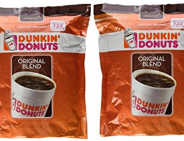 Dunkin' Donuts Original Blend Medium Roast Ground Coffee 100 % Premium Arabica Coffee 40 oz. (Pack of 2)