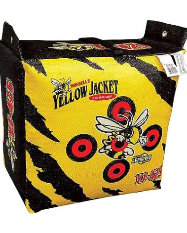 Morrell Yellow Jacket YJ-425 Outdoor Portable Adult Field Point Archery Bag Target with 2 Shooting Sides, 10 Bullseyes, and Carry Handle, Yellow