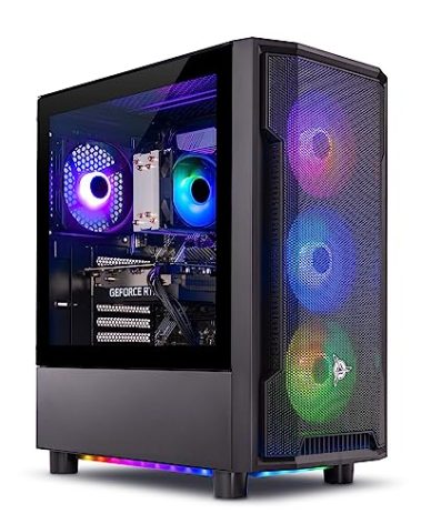Skytech Shadow Gaming PC, Intel i5 13400F 2.5 GHz (4.6GHz Turbo Boost), NVIDIA RTX 3050 (6GB), 1TB NVME, 32GB DDR5 RAM 5600 RGB, 600W Gold PSU, Wi-Fi, Win 11 Home