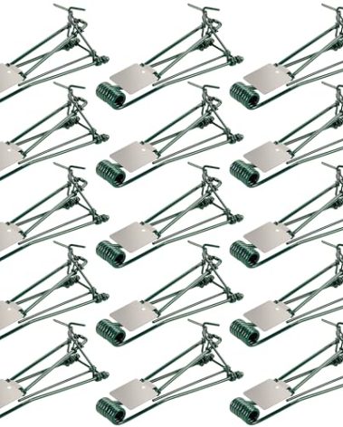 16 Pack Outdoor Gopher Traps - Reusable Metal Gopher Trap, Easy Set Weather Resistant Mole Vole Killer Trap for Lawn Garden Farm Outdoor, Quick Capture
