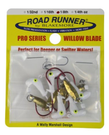 Blakemore TTI Fishing Co Road Runner Pro Series Hook-Pack of 5 (White/Red, 1/8-Ounce)