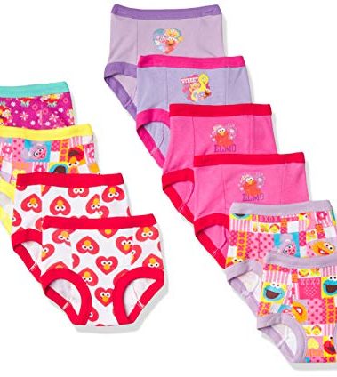 Sesame Street Unisex Baby With Elmo, Cookie Monster And Big Bird Includes Stickers Success Chart Sizes 18m, 2t, 3t, 4t Potty Training Pants Multipack, 10-pack Training Pant_b, 2T US