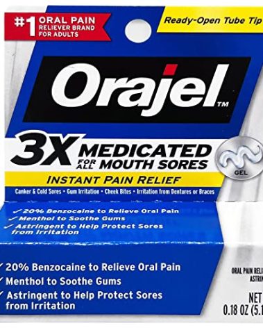 Orajel Orajel Mouth Sore Pain Relief Gel, 0.18 oz