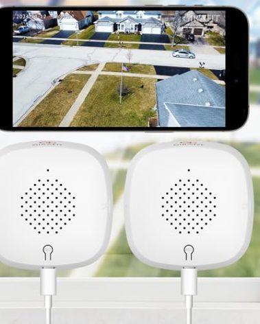 Girafit 3MP 2K Window Camera,2.4GHz&5GHz WiFi Indoor Cameras for Home Security 2 Pack with ChroMax Al Color Night Vision,Person & Motion Detection,24/7 Recording,Easy&Quick Install