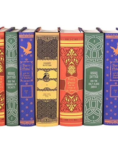 Juniper Books Harry Potter Boxed Set: House Mashup Edition | 7-Volume Hardcover Book Set with Custom Designed Dust Jackets published by Scholastic | J.K. Rowling | Includes All 7 Harry Potter Books