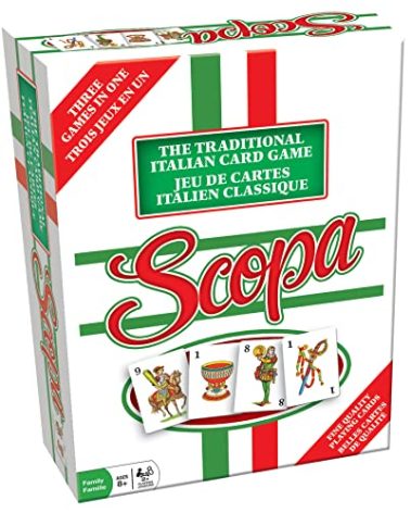 Outset Media : Scopa (Bilingual)- 3 Games in 1, Develops Critical Thinking Skills