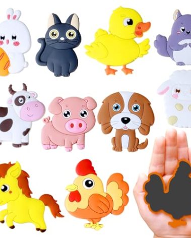 SUPINEEDO Refrigerator Magnets for Kids, Cute Farm Animals Fridge Magnet for Toddlers 1-3 Kids Magnets for Fridge Baby Educational Gift, Full Back Magnetic Toddler Magnets