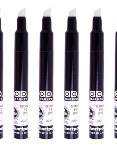 CHARTPAK Ad Markers Blenders Set of 6, Clear (P-O)