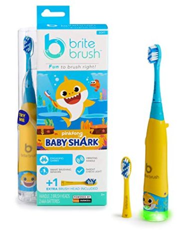 BriteBrush™ - Interactive Smart Kids Toothbrush featuring Baby Shark