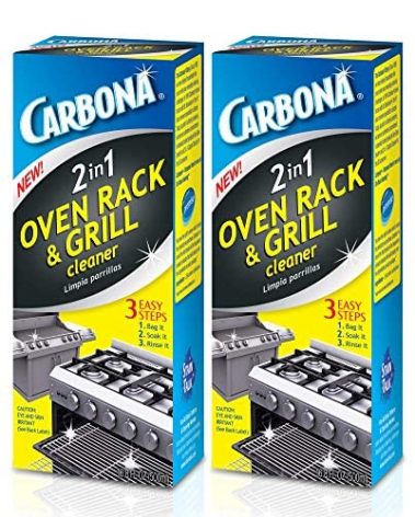 Carbona Oven Rack & Grill Cleaner | Eliminates Thick Grease & Build-Up | Griddle & BBQ Cleaning Solution | 16.8 Fl Oz, 2 Pack