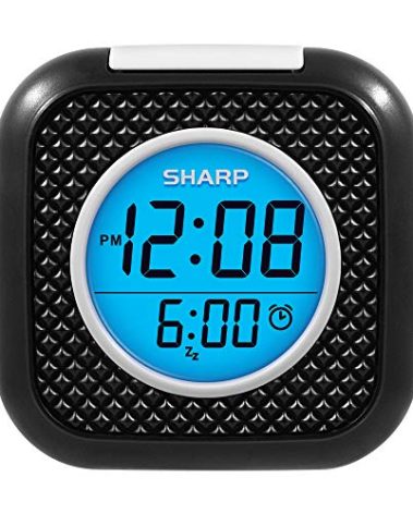 Sharp Pillow Personal Alarm Clock – Wake to Vibration or Beep! - Use on Nightstand or Under Pillow! – Great for Travel or Home Use - Battery Operated - Black