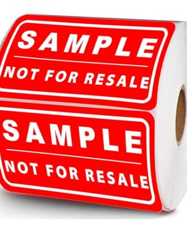 Sample, Not for Resale Labels Not for Resale Stickers 500 Pcs Inventory Labels for Inventory,Retail Store,Sample,Showcase Products 1 x 2 Inch