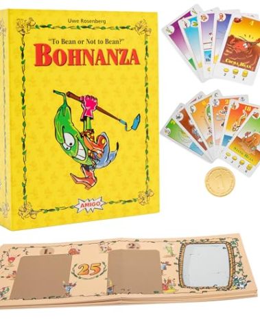 AMIGO Games Bohnanza 25th Anniversary Edition Classic Card Game – Plant & Harvest Your Beans in This Exciting Strategic Game That is Fun for The Whole Family – for Kids & Adults Ages 12 & Older
