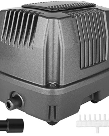FUMAK Linear Air Pump for Aeration, 950GPH Septic Air Pump Pond Aerator for Koi Pond, Aquarium, Waste Treatment, Fish Farm, Seafood Restaurant, Hydroponic