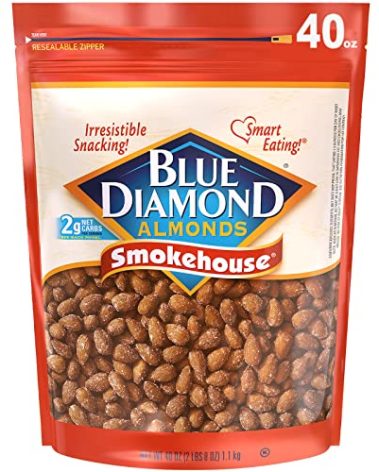 Blue Diamond Almonds Smokehouse Flavored Snack Nuts, 40 Oz Resealable Bag (Pack of 1)
