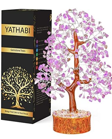 Amethyst Tree - Crystal Tree - Purple Crystal - Gemstone - Feng Shui Money Tree - Crystal Tree of Life - Crystal Bonsai Tree - Spiritual Tree - Crystal Decor - Chakra Tree - Good Luck Charm