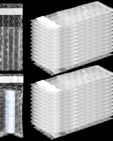 Frienda 300 Pcs Clear Self Sealing Bubble Cushion Bags Double Wall Bubble Pouch Bag Plastic Shockproof Protective Packing for Small Business Moving Shipping Packaging Storage(2" X 3.15")