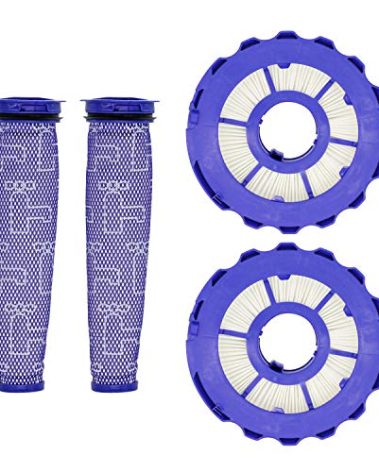 Lemige 2 Pack Post-Motor Filters & 2 Pack Pre-Motor Filters Replacement Parts for Dyson DC40, Light/Slim Ball Animal, Multi Floor, Origin and Total Clean Vacuums, Compare to Part 923587-02 & 922676-01