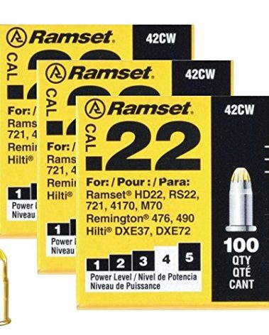 Lot of 3 ITW Brands Ramset Powerder Load 0.22 Caliber Yellow 100/Pack