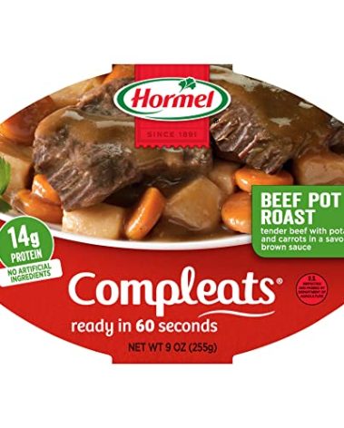 HORMEL COMPLEATS Beef Pot Roast Microwave Tray, 9 Ounces (Pack of 6)