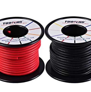 TUOFENG 14 AWG Wire, Soft and Flexible Silicone Insulated Wire 66 Feet [33 ft Black and 33 ft Red ] Stranded Wire High Temperature Resistance for RC Applications,Test Lead,Drones Battery