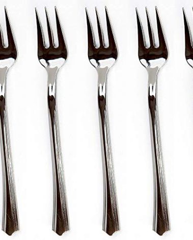 200 Mini Plastic Tasting Forks for Appetizer - 4.2” Inches Reflection Stainless Steel Finished Silver Perfect Desserts Cocktail Cake Fruit Wedding Party Petite Premium Three Prong Disposable Fork