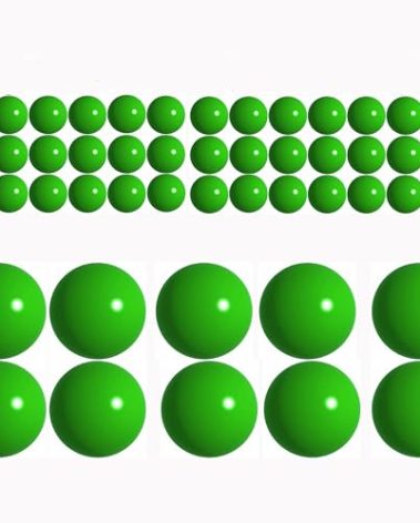 Lambid 50 x 68 Caliber Self Defense Balls, Reusable 68 Cal Paintball Ammo Plastic Kinetic Projectiles Compatible for Byrna SD/LE/EP and T4E HDR68/ HDS68/HDX68 (Green)