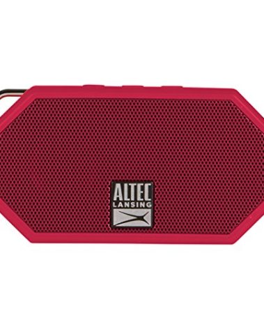 Altec Lansing Mini H2O - Waterproof Bluetooth Speaker, IP67 Certified & Floats in Water, Compact & Portable Speaker for Hiking, Camping, Pool, and Beach, Red