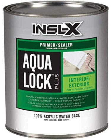 INSL-X AQ040009A-04 Aqua Lock Plus 100% Acrylic Water-Based Sealer Primer, 32 Fl Oz (Pack of 1), White