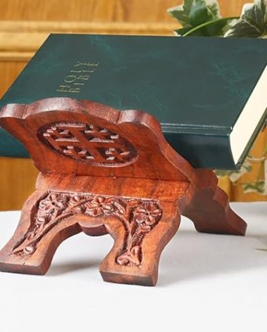 Collapsable Rosewood Prayer Book Bible Stand Church and Chapel Supplies