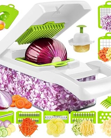 MAIPOR Vegetable Chopper - Multifunctional 15 in 1 Professional Food Chopper - Dicer, Cutter, Egg Slicer