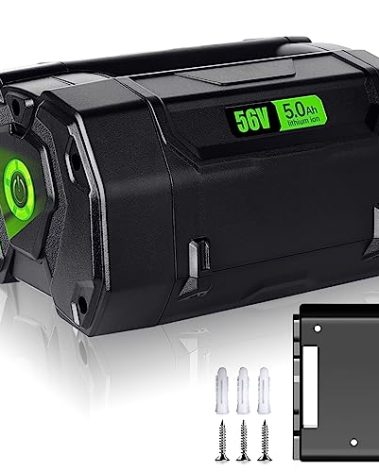 CaliHutt 【Upgrade!】 56V 5.0Ah Replace Battery for EGO Power+ BA1400T Batteries Lithium Ion Battery Compatible with 56V Tools CS1604 CS1804 CS1403 HT2400 for Power Station PST3040 +Battery Holder