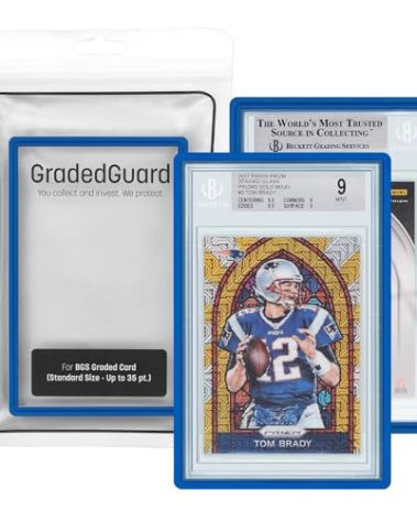 Graded Card Guard Case for Standard BGS Slab Case | Multiple Colors | Soft Touch Matte Finish | Stackable | Made to Fit BGS | Two Piece TPU and PC Design. (Royal)
