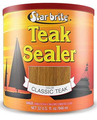 STAR BRITE Teak Sealer - No Drip, No Splash Formula - One-Coat, Durable Protection for All Fine Woods - Perfect for Outdoor Furniture & Marine Use - Classic Teak 32 OZ (088032)
