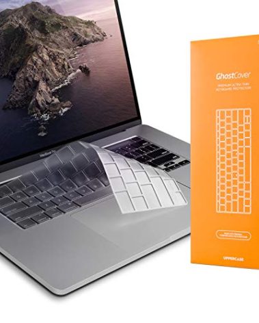 Uppercase GhostCover® Premium Ultra Thin Keyboard Cover Protector Compatible with 2020 2021 2022 Intel or M1/M2-Based MacBook Pro 13" and 2019-2020 Intel-Based MacBook Pro 16" A2338 A2289 A2251 A2141