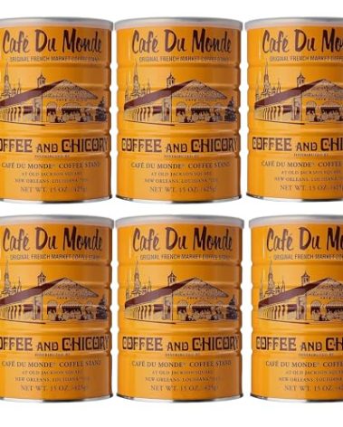 Cafe Du Monde Coffee with Chicory, 15 oz, (Pack of 6)