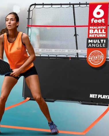 Pickleball Rebounder Training Aid: Adjustable Angles, Easy Setup & Storage - Improve Your Forehand, Backhand, Dink, and Volley Accuracy, & Develop Your Kitchen Game
