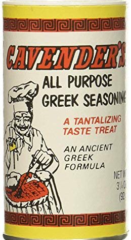 Cavender's All Purpose Greek Seasoning - 3.25 oz (pack of 2) Cavender's Exclusive recipe insert included!