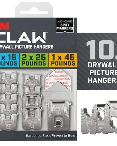 3M Claw Drywall Picture Hanger,Silver