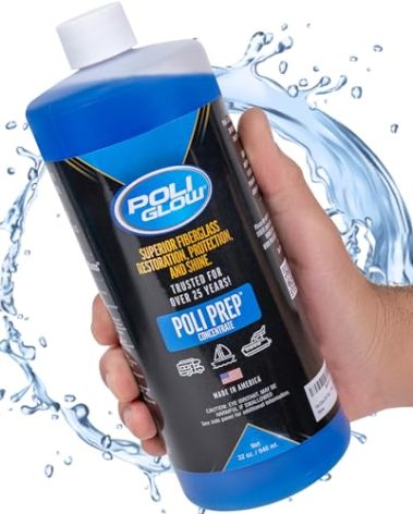 Poli Glow Poli Prep Concentrated RV & Boat Surface Cleaner - Removes Oxidation, Stains, Dirt, Watermarks, Old Wax, Spray-on Ceramics - Safe for Boats & RVs Fiberglass Cleaner - 32 Oz