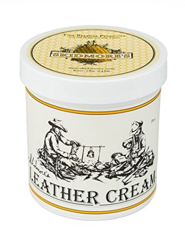 Skidmore’s Leather Cream: All-Natural, Non-Toxic Leather Conditioner, Made in USA Since 1984. Water Repellent Formula Restores Leather Couches, Car Seats, Boots, Shoes, Purses, Bags, Tack. 16 Oz