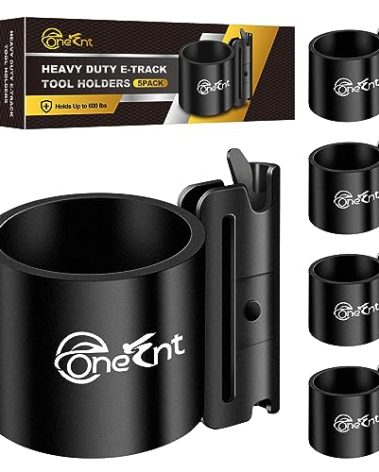 5 Pack E-Track Tool Holders|E Track Accessories for Enclosed Trailer to Heavy Duty Tool Holder |E Track/X Track Tool Hangers to Keep Rakes,Shovels, Broom|E Track Shovel Holder for Truck