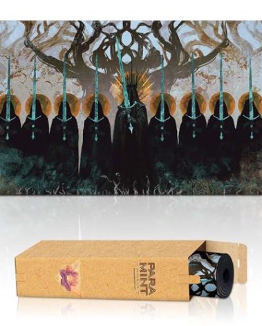 Paramint The Nine Black Riders (Stitched) - MTG Playmat by Anato Finnstark - Compatible with Magic The Gathering Playmat - Original Play Mat Art Designs