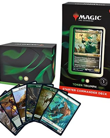 Magic: The Gathering Starter Commander Deck - Token Triumph (Green-White) | Ready-to-Play Deck for Beginners and Fans | Ages 13+ | Collectible Card Games