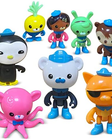 SINTETA CHANECALL Action Figures Toy, 8 Pcs Cake Topper Figures Decorations, Mini Animals Figurines Playset, Ocean Educational Toys Set for Kids for Birthday Party Supplies Christmas