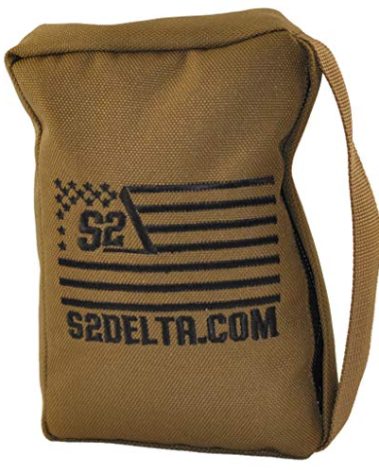 Tactical Rear Squeeze Bag, Shooting Rest, Long Range Shooting Rest, PRS Precision, Medium Barricade Bag, S2Delta (Coyote Tan, 1lb)