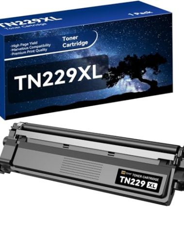 TN229XL TN229 Toner Cartridges 1 Black Replacement for Brother TN229 XL TN-229XL Work for MFC-L3720CDW MFC-L3780CDW HL-L3220CW HL-L3280CDW L3295CDW L3300CDW HL-L8245CDW Printers