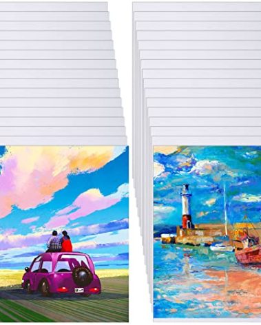 36 Pcs Sublimation Blanks for Picture Frame 8.5 x 11 Inch Double Sided Sublimation Blanks Canvas Printable Inkjet Canvas Pads Heat Transfer Sheets for Painting DIY Photos Murals Backdrops Craft